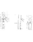 Resin tank, salt storage tank and associated parts