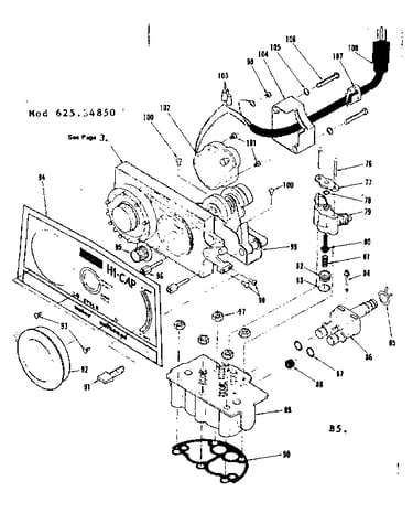 Timer, cam nest assembly valve cap assembly and associated p