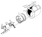 Kenmore 867587520 blower assembly diagram