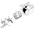 Kenmore 867587530 blower assembly diagram