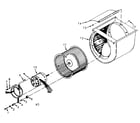Kenmore 867587540 blower assembly diagram