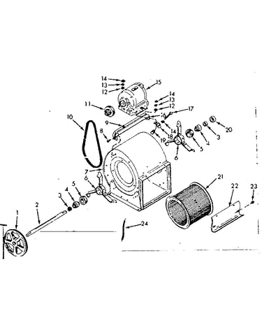H-q blower assembly