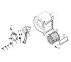 Kenmore 867745821 h-q blower assembly diagram