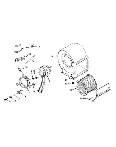 H-q blower assembly