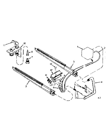 Burner and manifold assembly