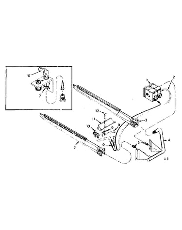 Burner and manifold assembly
