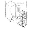 Kenmore 1066681830 cabinet parts diagram