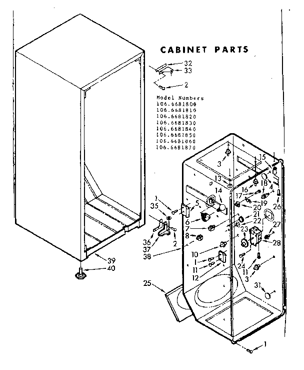 Cabinet parts