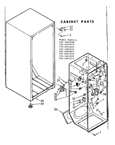 Cabinet parts