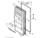 Kenmore 1066681820 door parts diagram