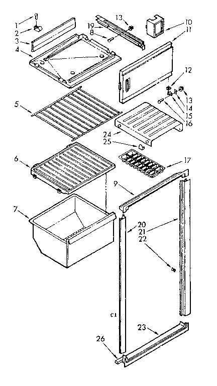 Breaker and shelf parts