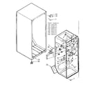Kenmore 1066681901 cabinet parts diagram