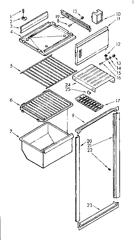 Breaker and shelf parts