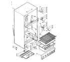 Kenmore 1066682365 cabinet parts diagram