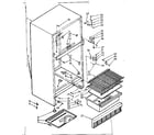 Kenmore 1066682840 cabinet parts diagram