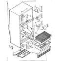 Kenmore 1066682850 cabinet parts diagram