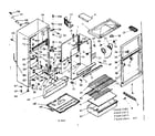 Kenmore 1066683065 cabinet parts diagram