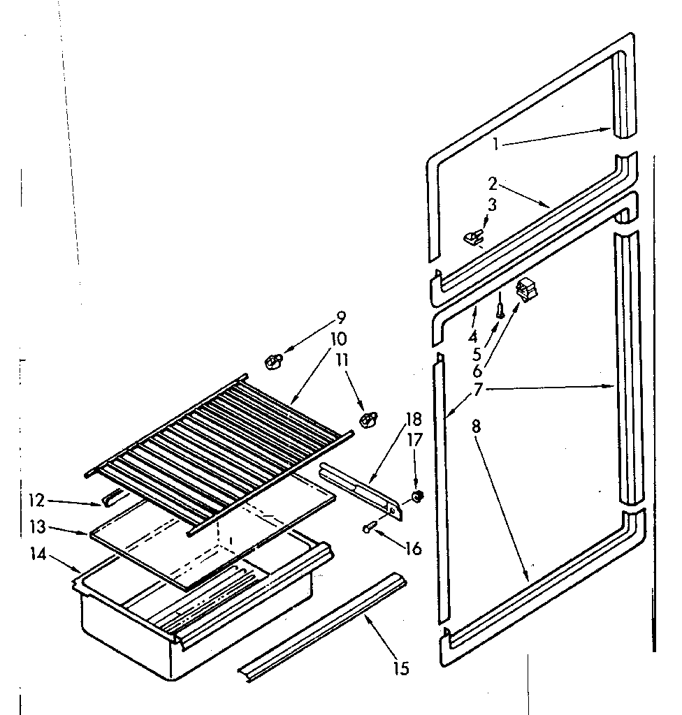 Breaker and shelf parts
