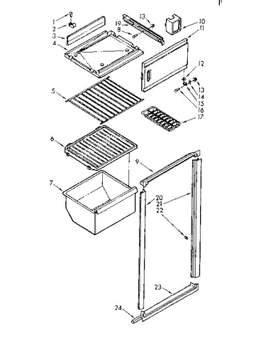 Breaker and shelf parts
