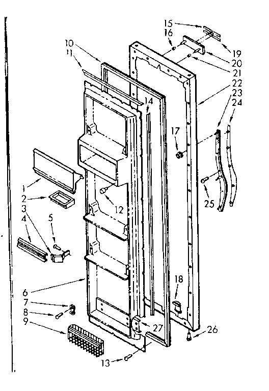 Refrigerator door parts