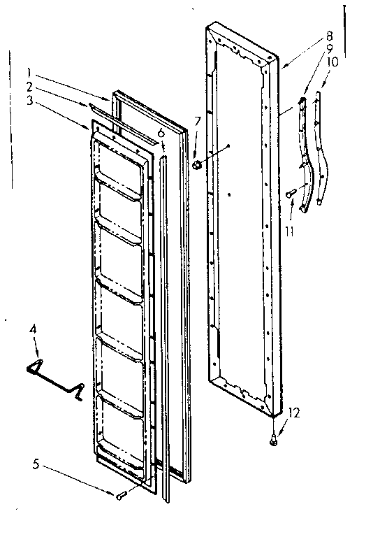 Freezer door parts