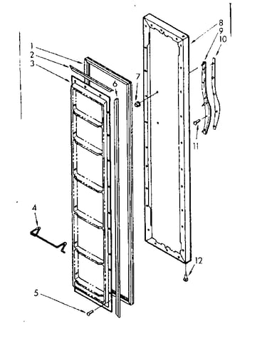 Freezer door parts