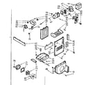 Kenmore 1067610301 air flow and control parts diagram