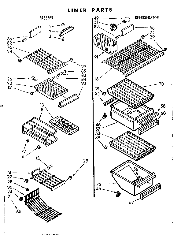 Liner parts