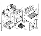 Kenmore 1067614500 freezer section parts diagram