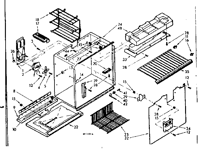Freezer section parts