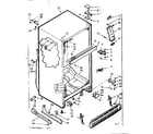 Kenmore 1067615121 cabinet parts diagram