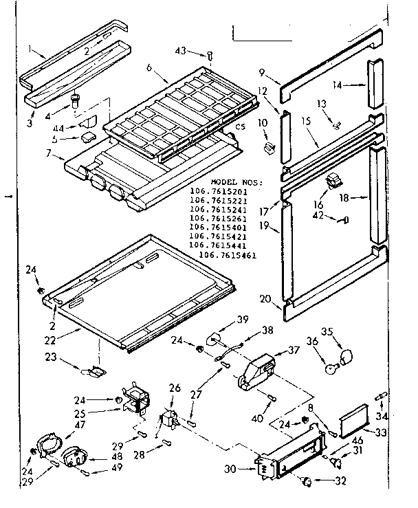 Breaker and partition parts