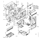 Kenmore 1067616740 cabinet parts diagram