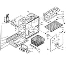 Kenmore 1067616720 freezer section parts diagram