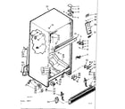 Kenmore 1067617401 cabinet parts diagram