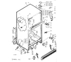 Kenmore 1067617443 cabinet parts diagram
