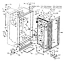 Kenmore 2537611140 cabinet liner and divider parts diagram