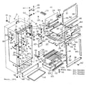 Kenmore 2537612821 cabinet parts diagram