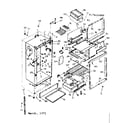 Kenmore 2537616800 cabinet parts diagram