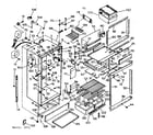 Kenmore 2537616821 cabinet parts diagram