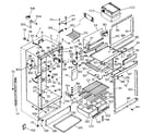 Kenmore 2537616900 refrigerator cabinet parts diagram