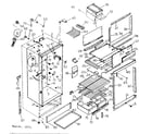 Kenmore 2537618160 cabinet parts diagram