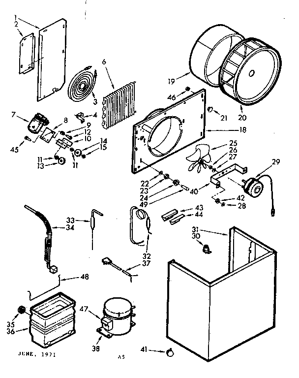 Cabinet and unit parts