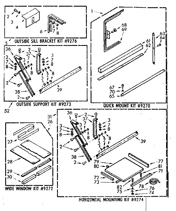 Accessory kit parts