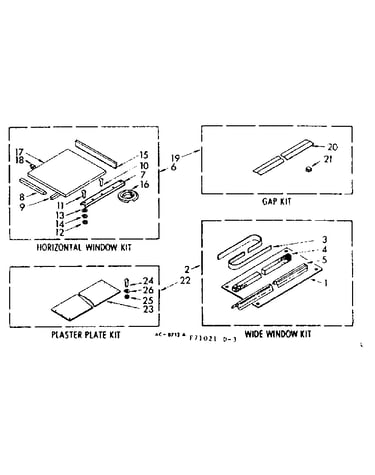 Accessory kit parts