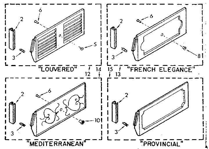 Accessory decorator panel kits