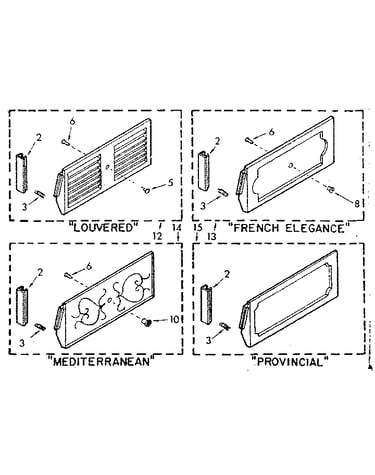 Accessory decorator panel kits