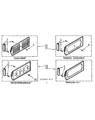 Accessory decorator panel kits