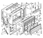 Kenmore 10671033 cabinet parts diagram