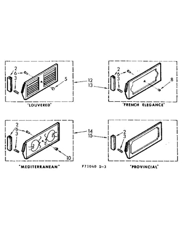 Accessory decorator panel kits